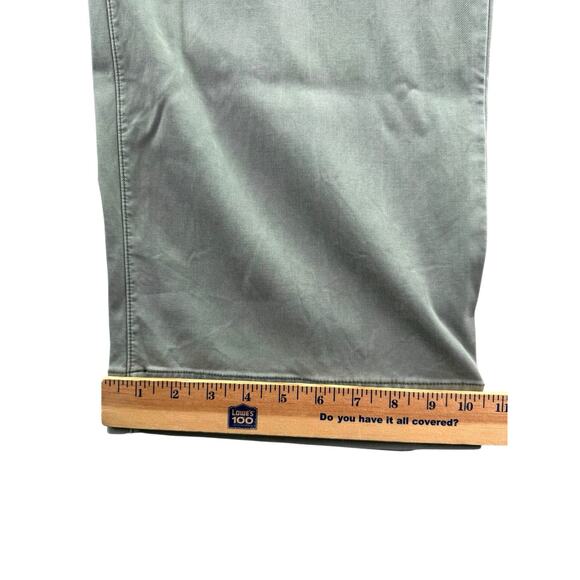 Spanx Twill Crop Wide Leg Pants Size XL Tall Soft Sage Elastic Waist Pull On - Picture 7 of 13